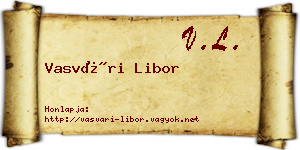 Vasvári Libor névjegykártya
